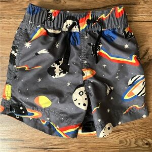 Hanna Andersson Multicolor Space Swim Trunks